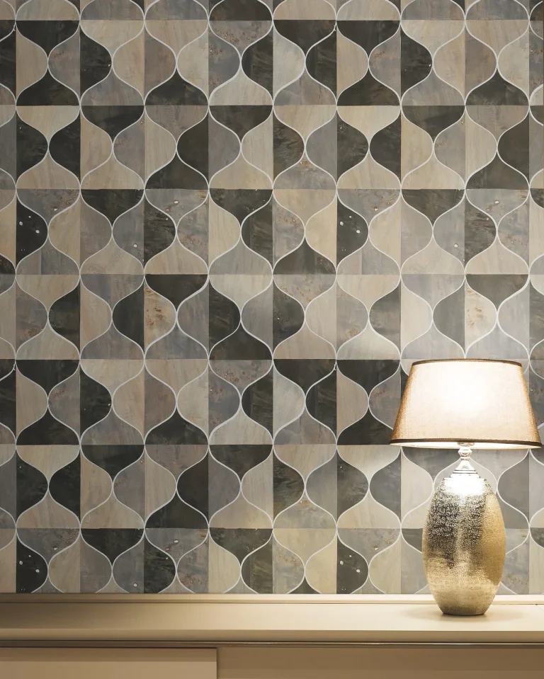 Candice Olson Burlwood Ogee Wallpaper - Black/Taupe — Ảnh 3