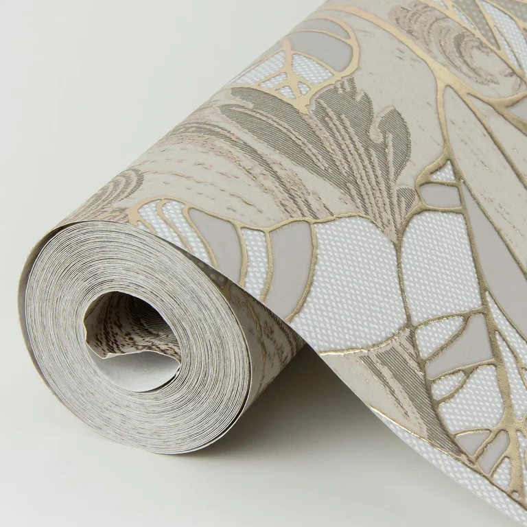 Selene Mucha Floral Wallpaper - Gold — Ảnh 3
