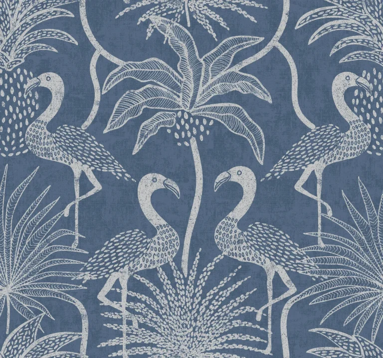 Biscayne Wallpaper - Navy — Image 5