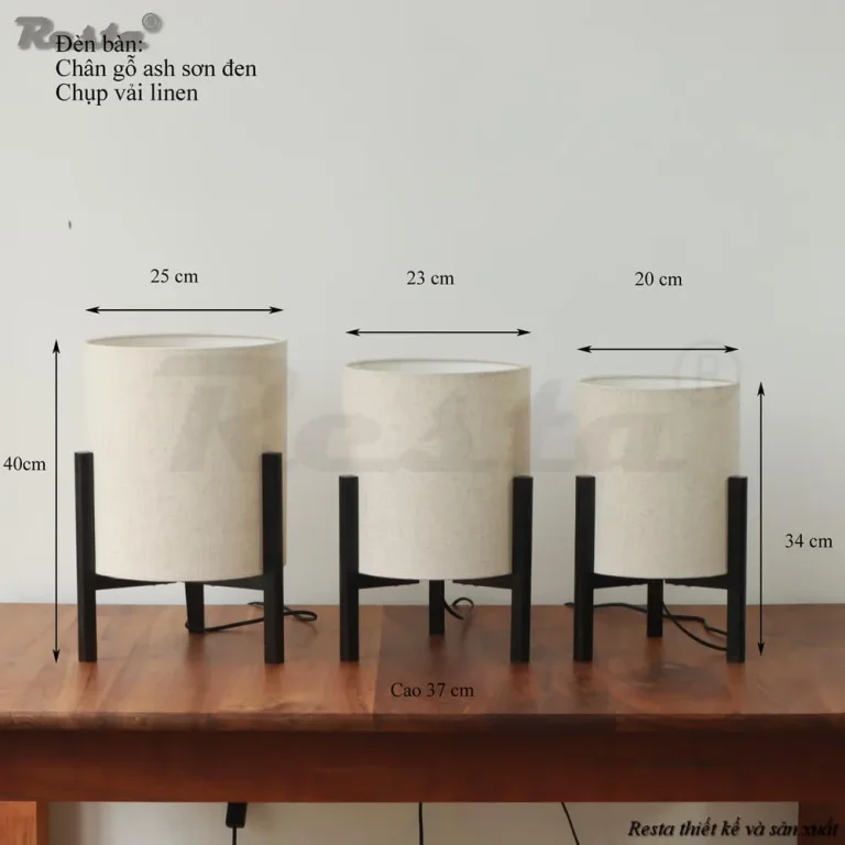 Đèn bàn Resta 13 - Màu đỏ - Loại to — Image 4