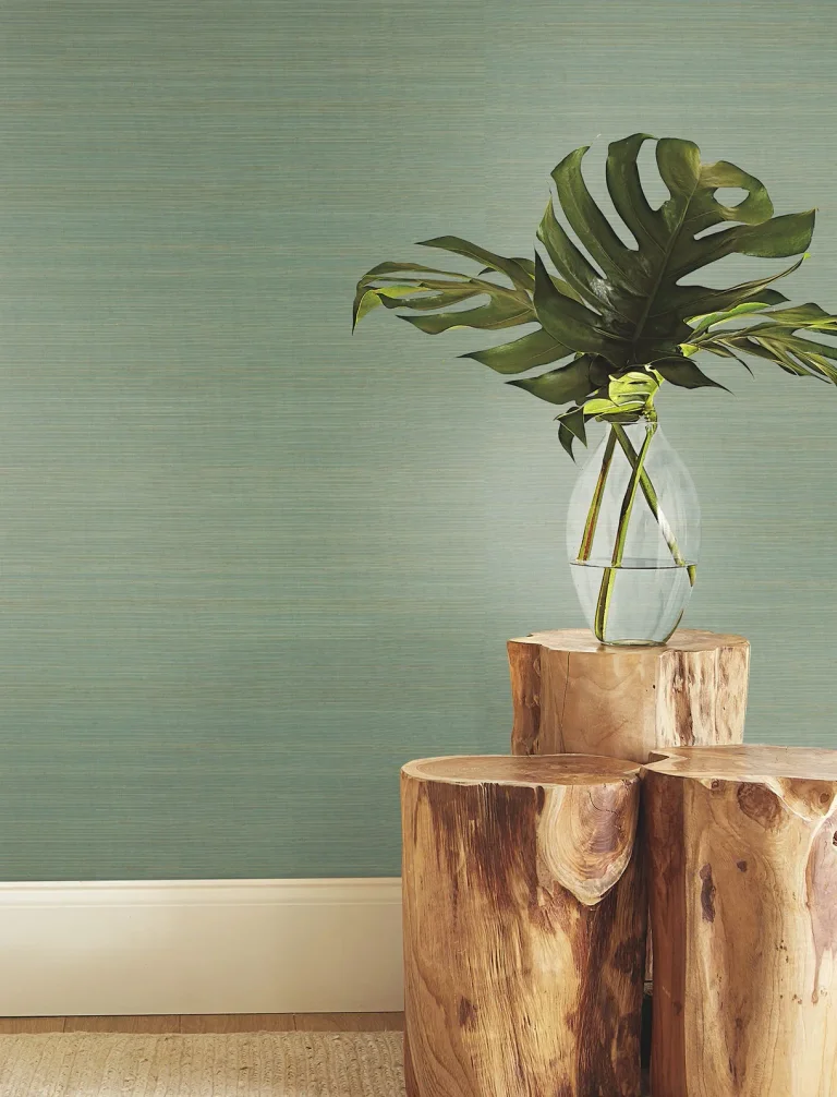 Ronald Redding Tailored Abaca Wallpaper - Seafoam — Ảnh 4