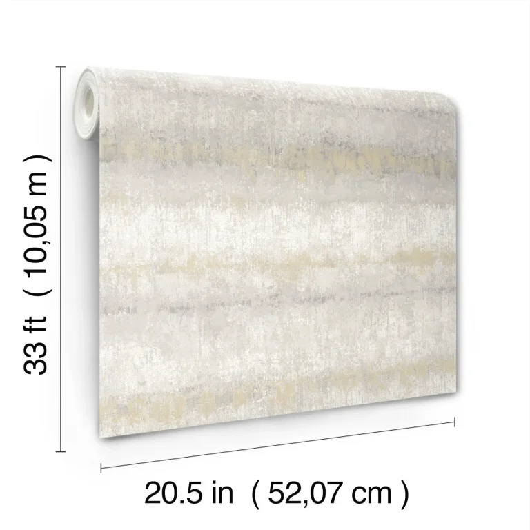 Morningtide Textured Stripe Wallpaper - Grey — Image 6