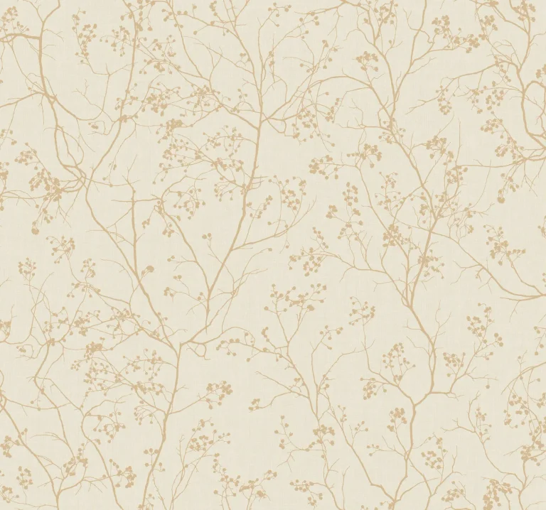 Luminous Branches Wallpaper - Cream/Gold — Ảnh 3