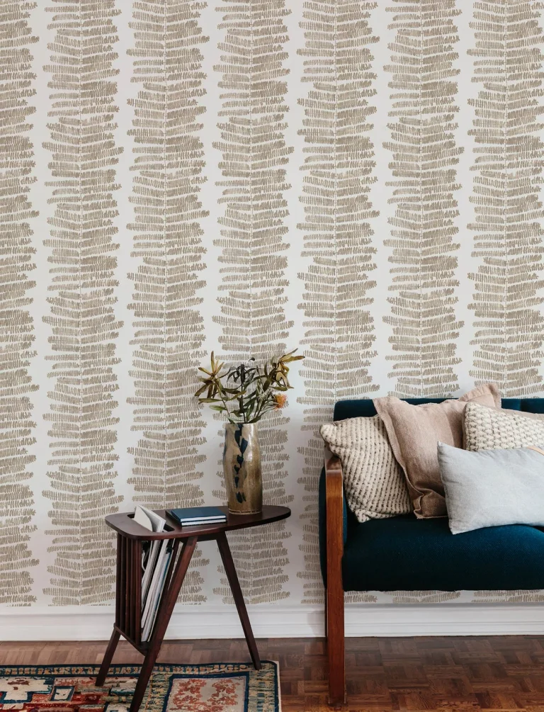 Lumis Fern Stripe Wallpaper - Natural — Ảnh 4