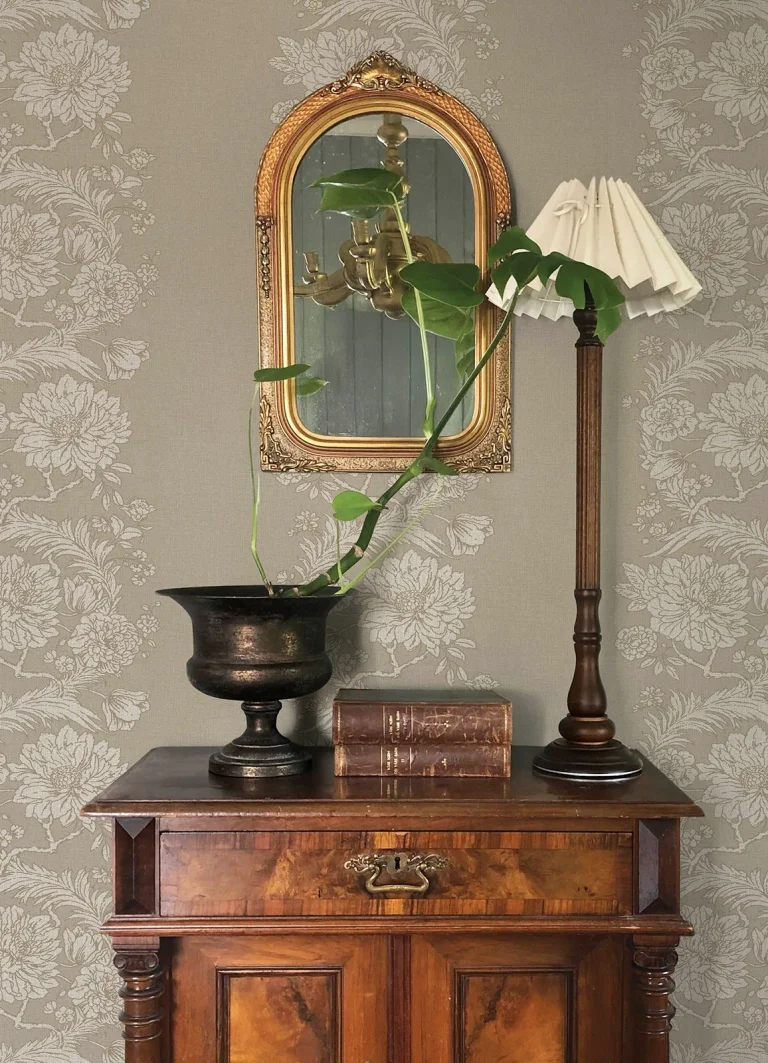 Chris Loves Julia Gisela Floral Columns Wallpaper - Neutral — Ảnh 6