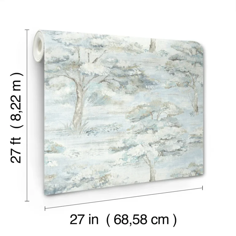 Moreno Woodland Wallpaper - Blue — Ảnh 3