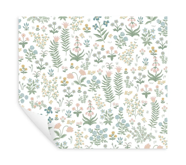 Rifle Paper Co. Menagerie Garden Peel and Stick Wallpaper - Blush Multi — Ảnh 3