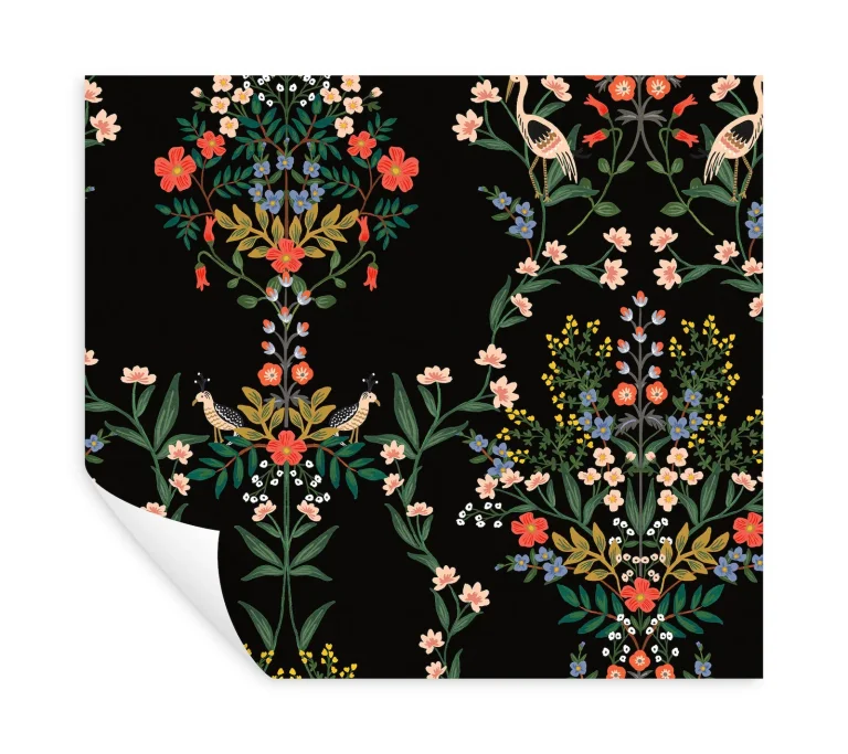 Rifle Paper Co. Luxembourg Peel and Stick Wallpaper - Black Multi — Image 3