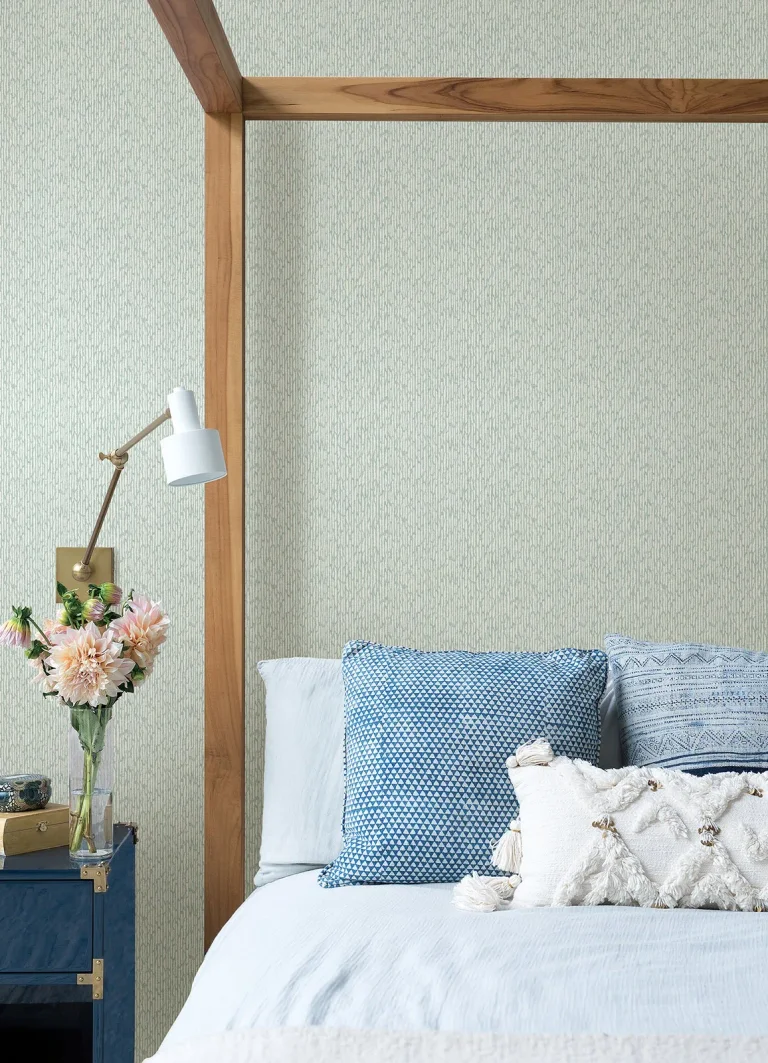 Mackintosh Textural Wallpaper - Turquoise — Image 3