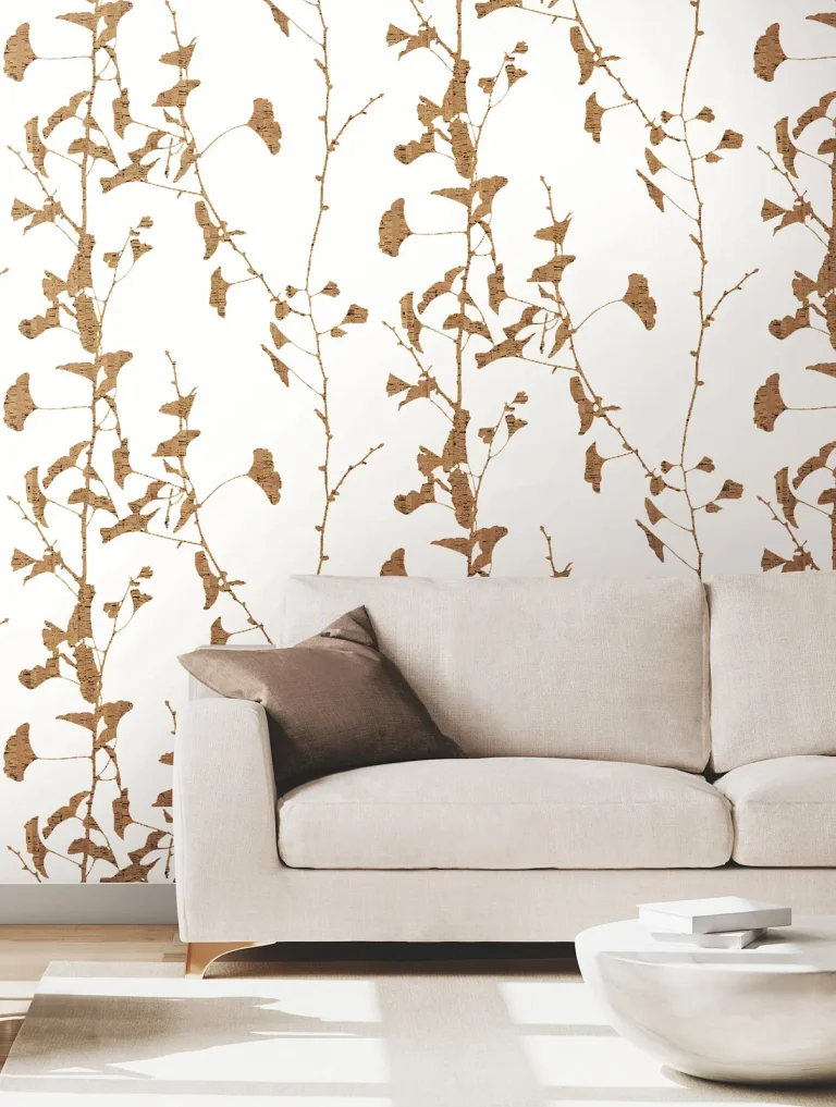 Ronald Redding Ginkgo Silhouette Cork Wallpaper - Brown — Ảnh 4