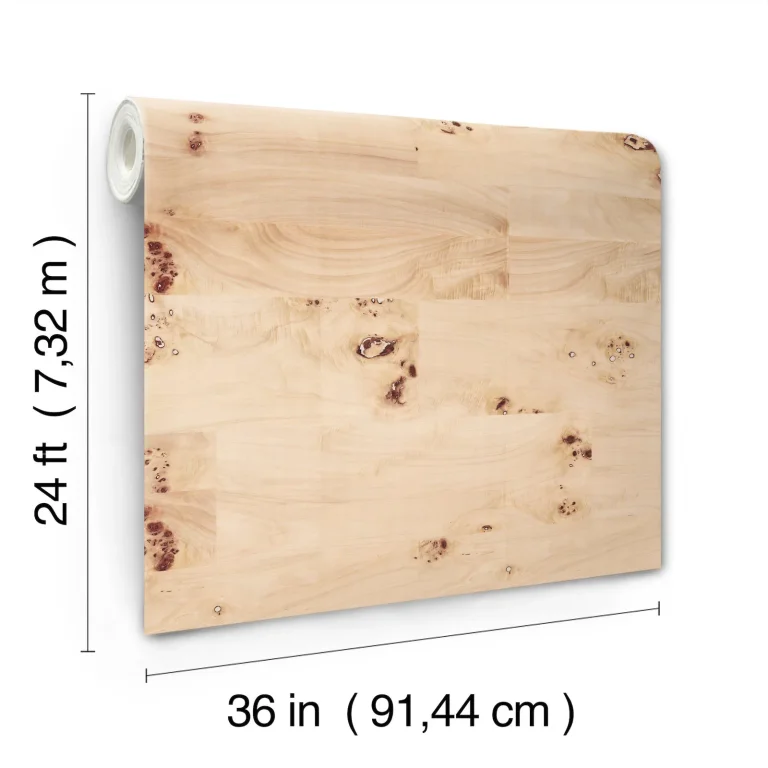 Ronald Redding Burlwood Wallpaper - Natural — Ảnh 2