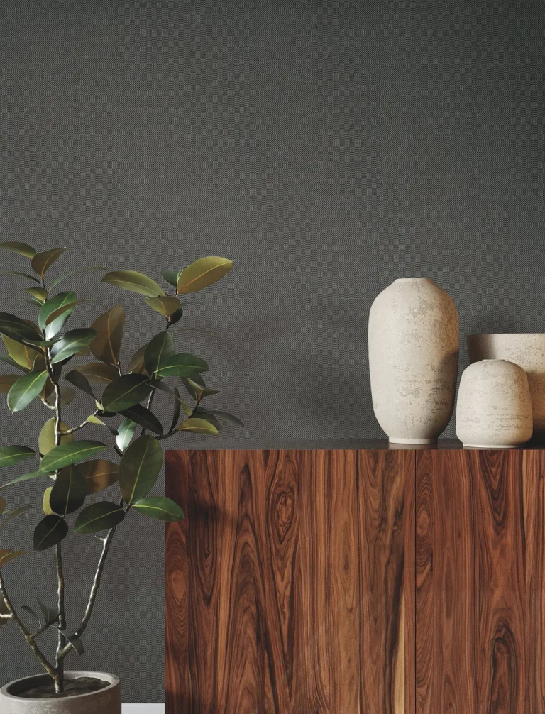 Ronald Redding Check Paperweave Wallpaper - Graphite — Ảnh 5