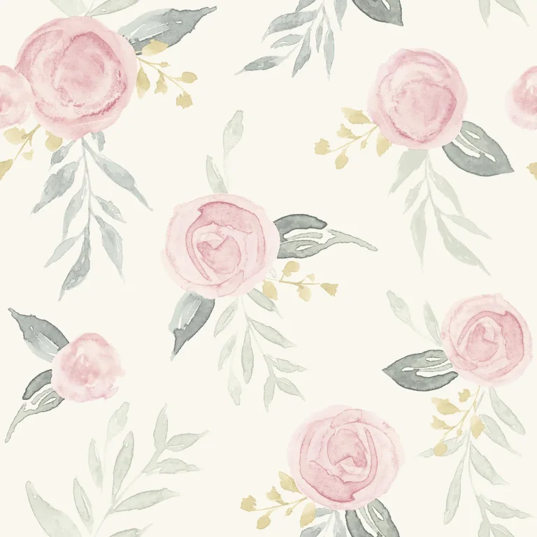 Magnolia Home Watercolor Roses Peel and Stick Wallpaper - Gala Pink — Ảnh 2