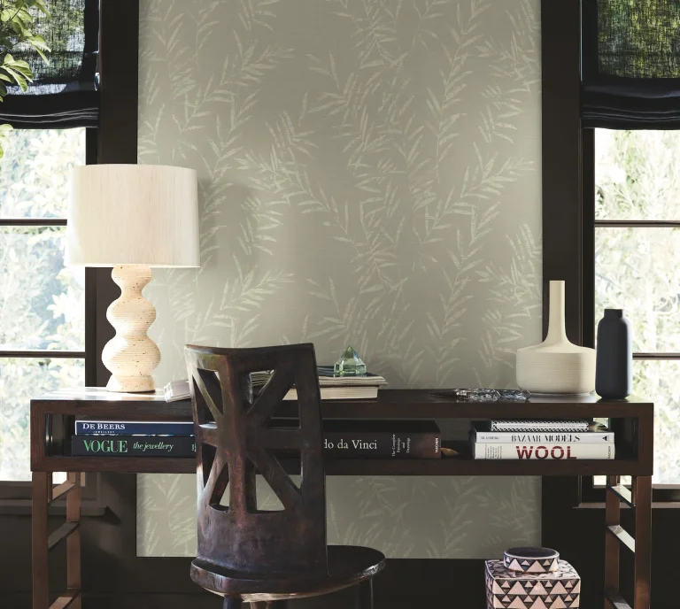 Allerton Bamboo Wallpaper - Taupe — Image 2