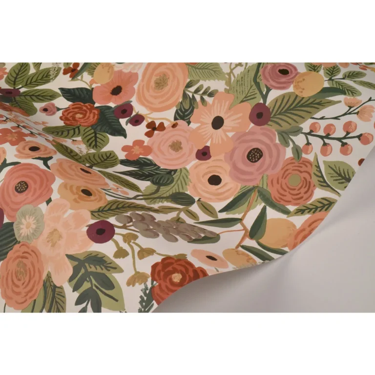 Rifle Paper Co. Garden Party Wallpaper - Burgundy Multi — Ảnh 6