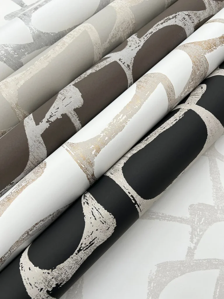 Candice Olson Craftsman Geometric Wallpaper - Black — Image 4