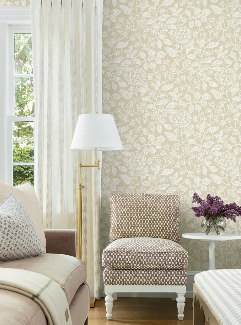 Rowen Botanical Wallpaper - Beige — Image 4