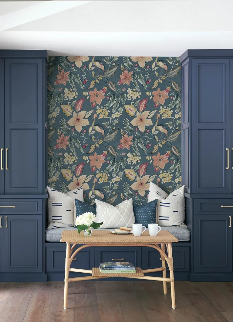 Crestwood Crowned Crane Wallpaper - Blue — Ảnh 4