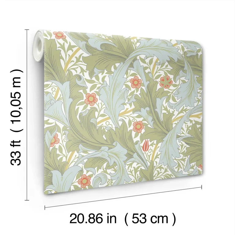 Granville Leafy Vine Wallpaper - Olive — Image 3