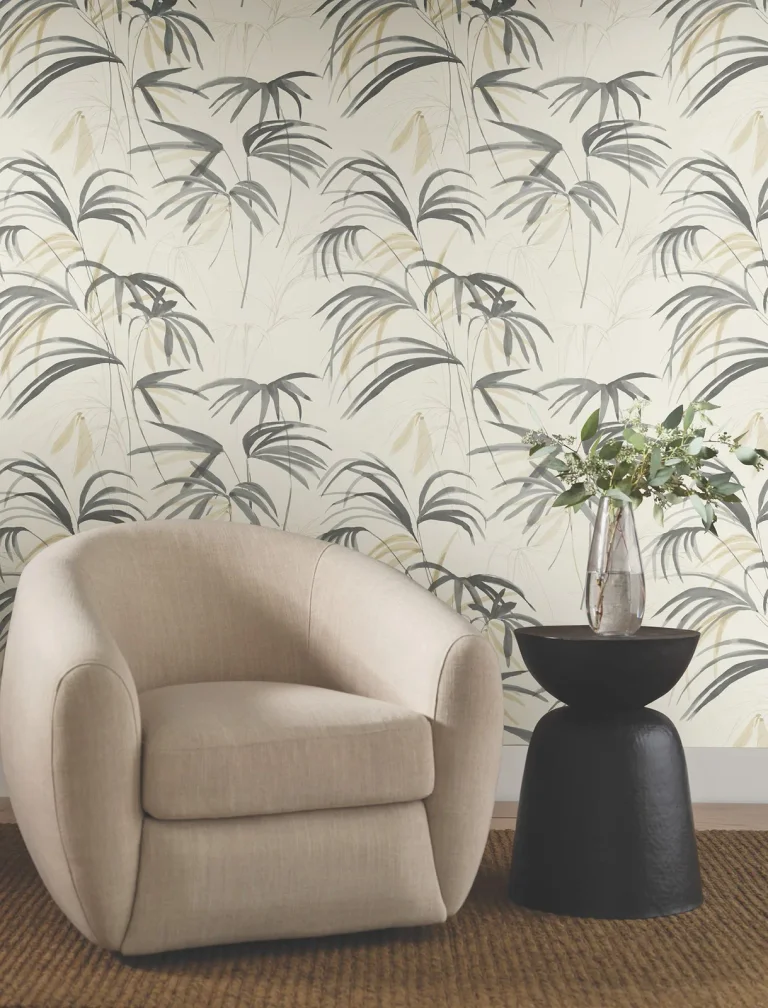 Candice Olson Inky Palms Wallpaper - Warm Neutral — Ảnh 5