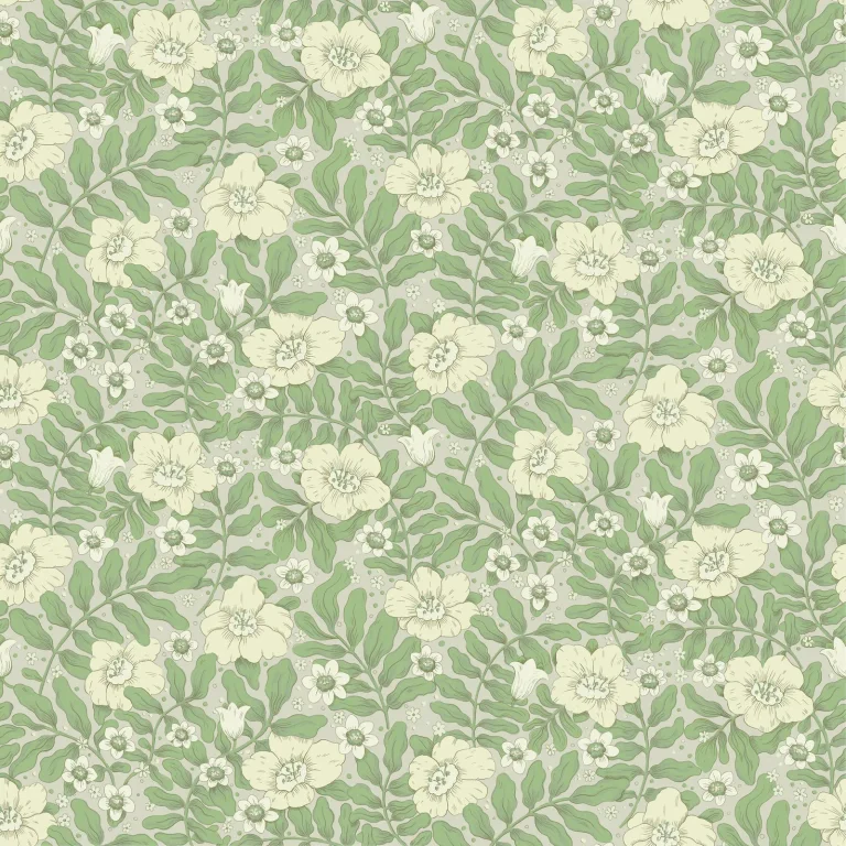 Maggan Floral Trail Wallpaper - Jade — Ảnh 5