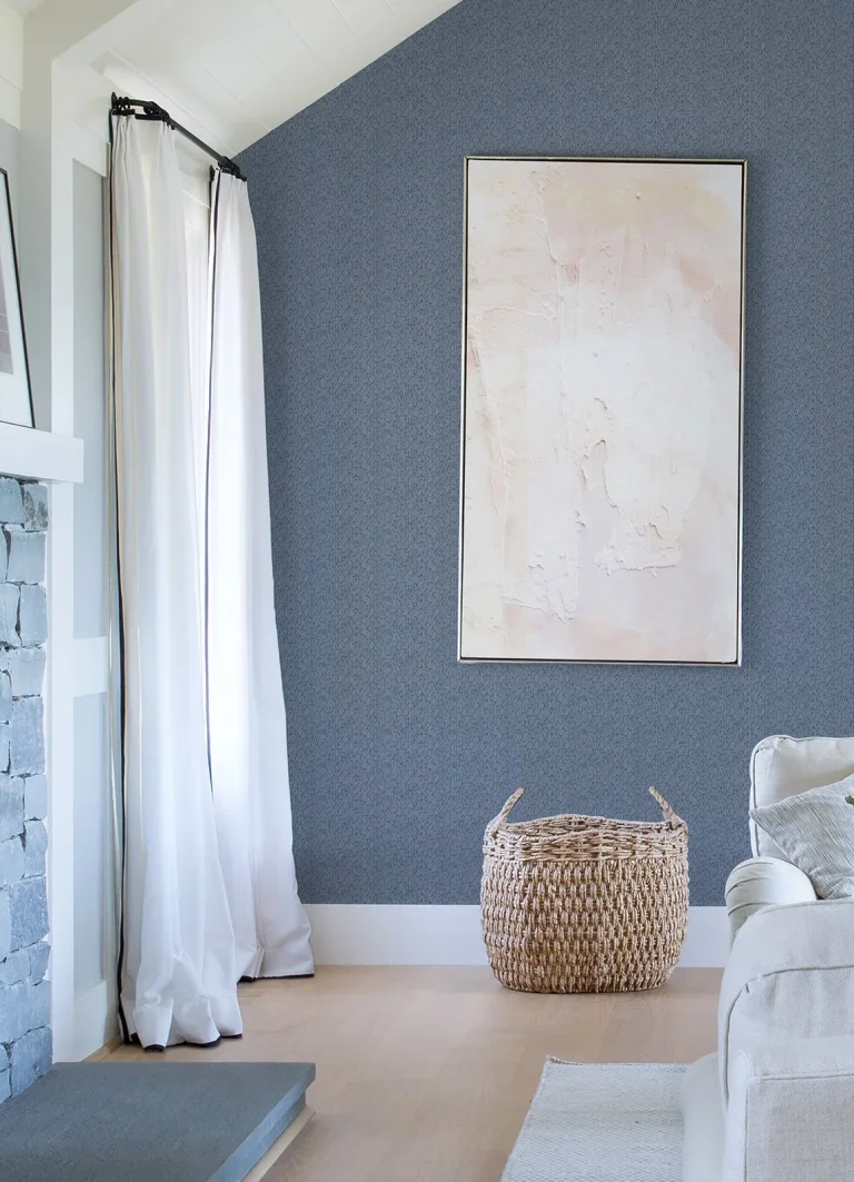 Mackintosh Textural Wallpaper - Indigo — Ảnh 2