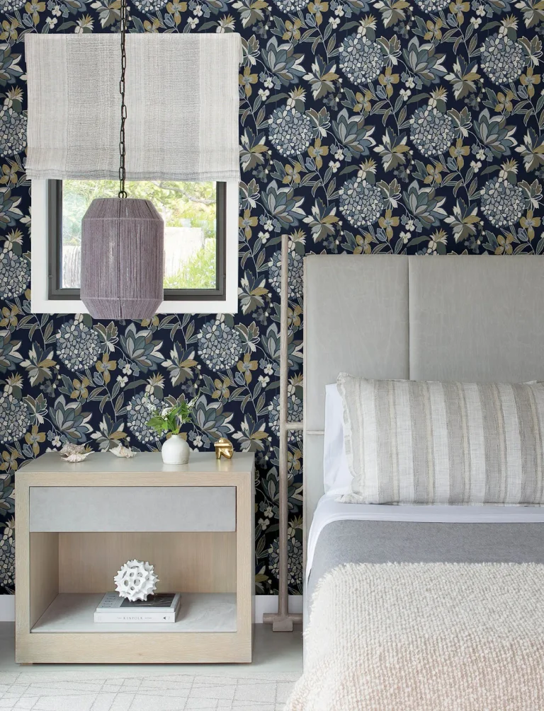 Valdivian Floral Wallpaper - Indigo — Image 7