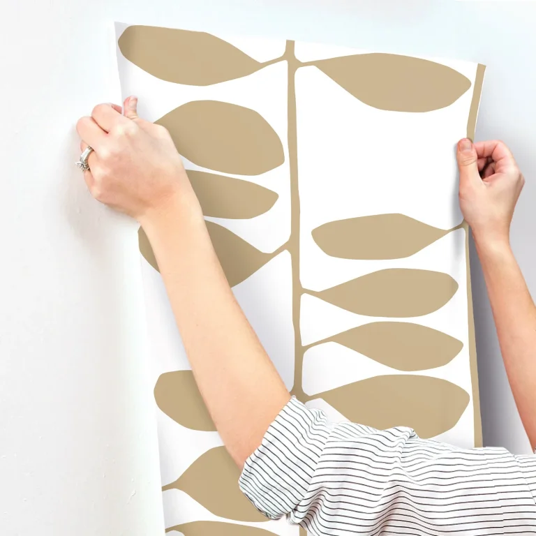 Sculpted Vines Wallpaper - Gold — Ảnh 5