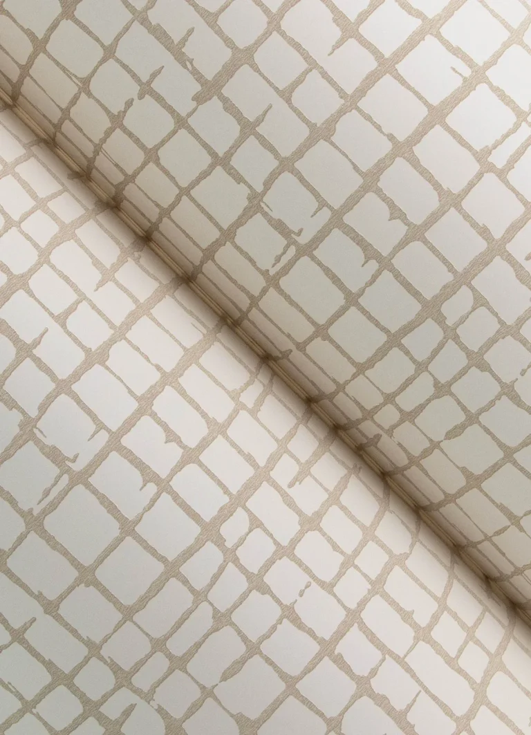 Albin Gridline Wallpaper - Beige — Ảnh 4