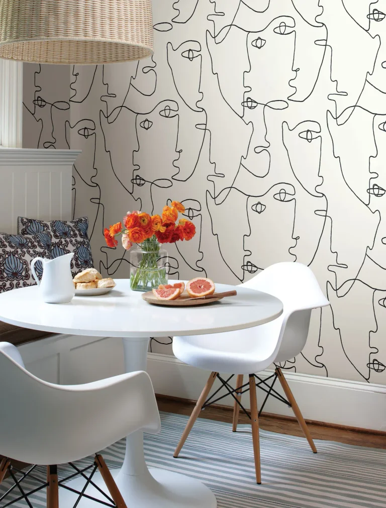 Pablo Portraits Peel and Stick Wallpaper - Black — Ảnh 5
