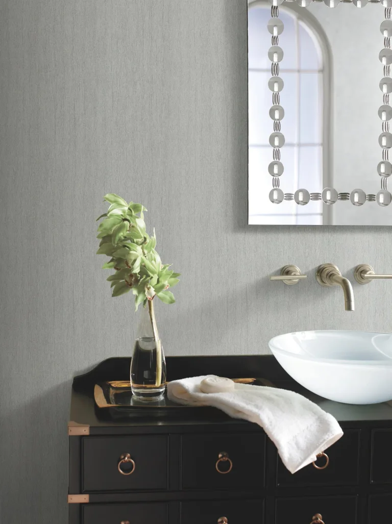 Natural Texture Wallpaper - Light Grey — Ảnh 3