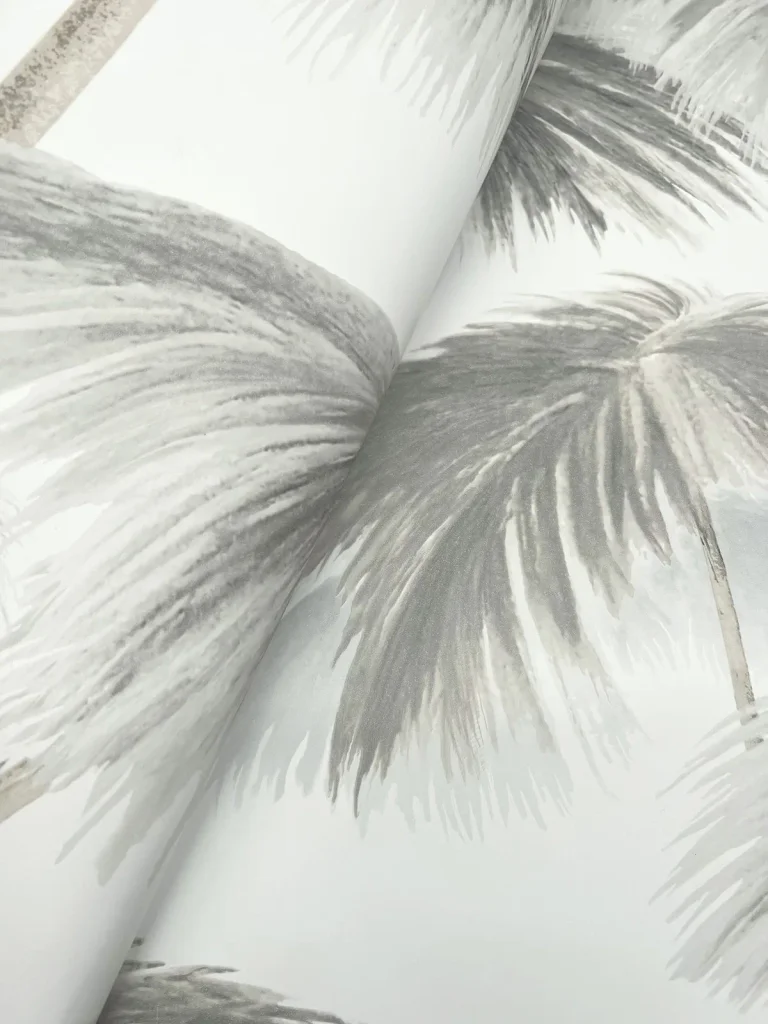 Plein Air Palms Wallpaper - Black & White — Ảnh 4