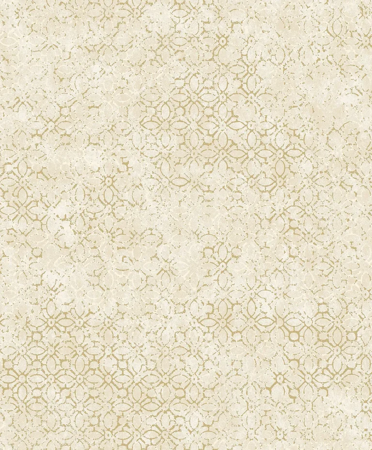 Khauta Floral Geometric Wallpaper - Champagne — Ảnh 2