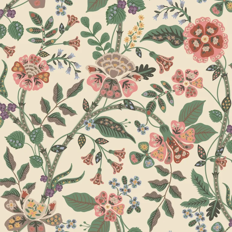 Rifle Paper Co. Gracie Wallpaper - Cream — Ảnh 3