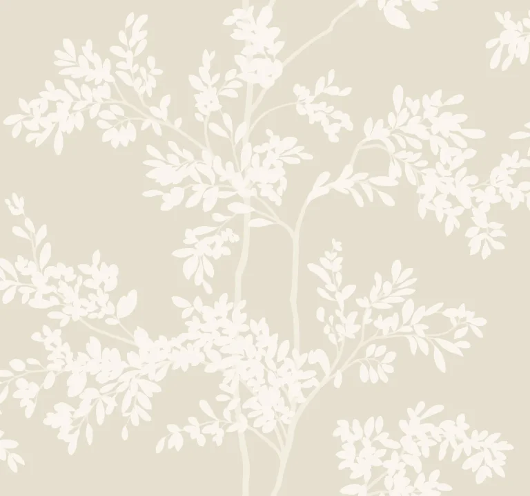 Lunaria Silhouette Wallpaper - Lt. Taupe/White — Ảnh 3