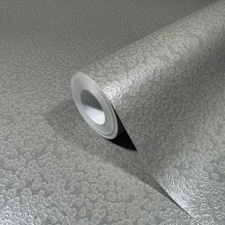 Hudson Hammered Metal Wallpaper - Pewter — Ảnh 4