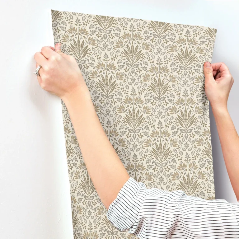 Chris Loves Julia Woodbury Floral Damask Wallpaper - Brown — Ảnh 7