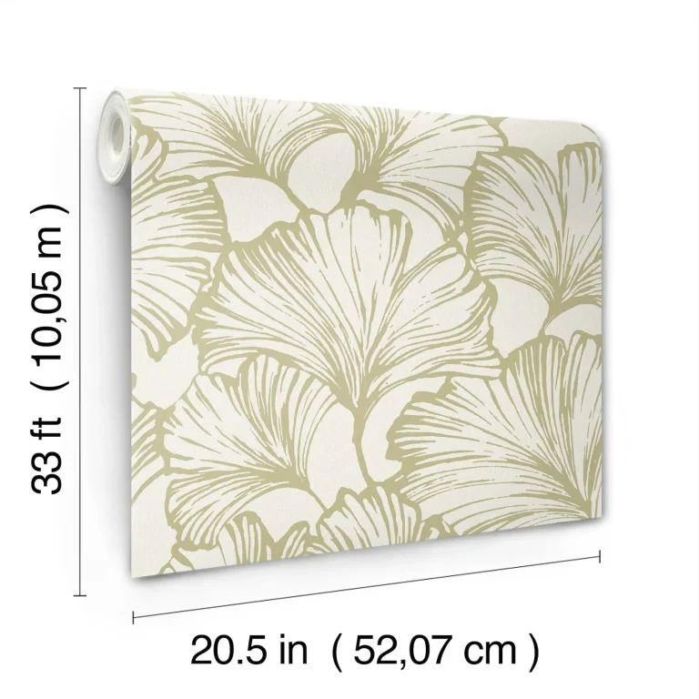 Kyoto Ginkgo Leaf Wallpaper - Moss — Ảnh 6