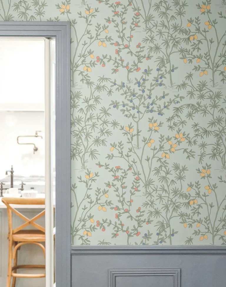 Erin & Ben Lemon Grove Peel and Stick Wallpaper - Vintage Duck Egg — Ảnh 6