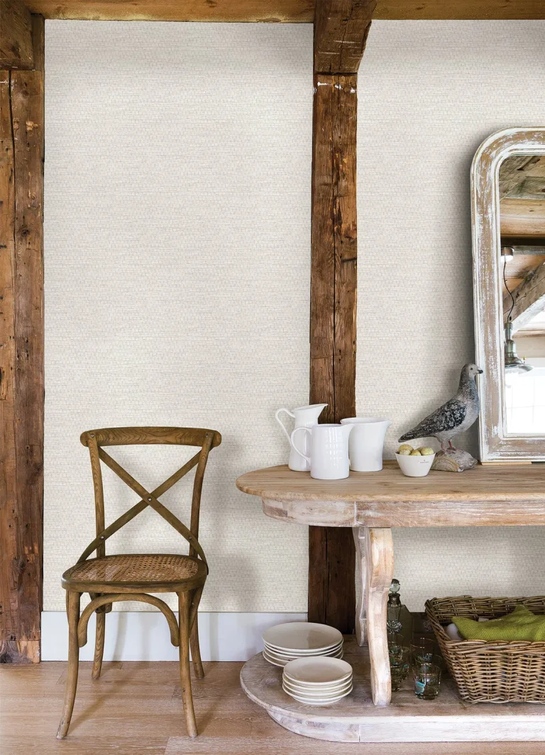 Chesapeake Plaited Grass Wallpaper - White — Ảnh 3