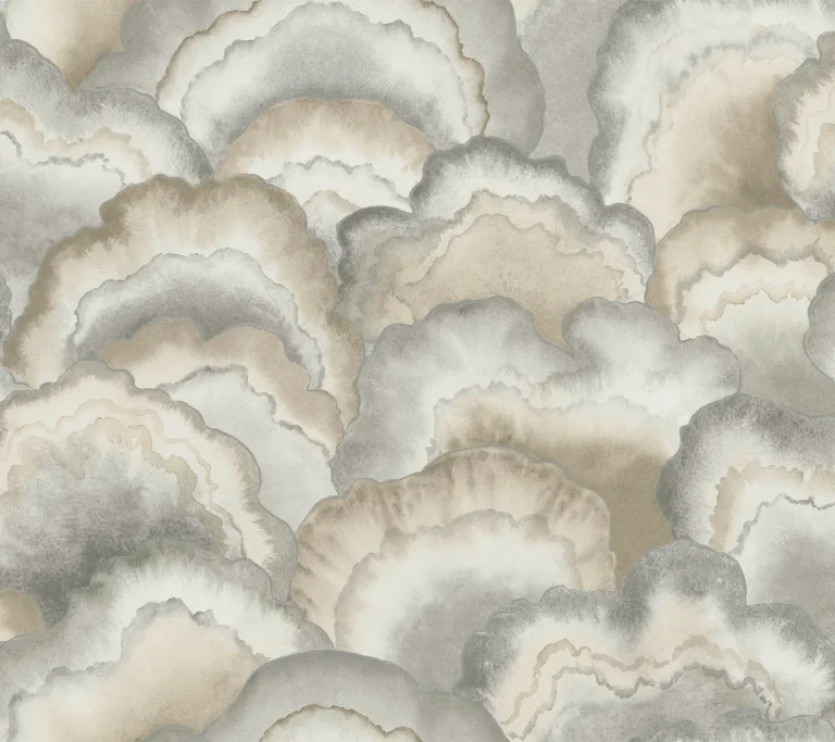 Candice Olson Abalone Fans Peel and Stick Wallpaper - Smokey — Ảnh 6