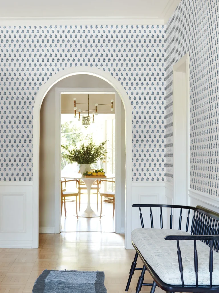 Sylvie Floral Wallpaper - Blue