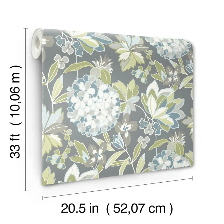Valdivian Floral Wallpaper - Aqua — Ảnh 3