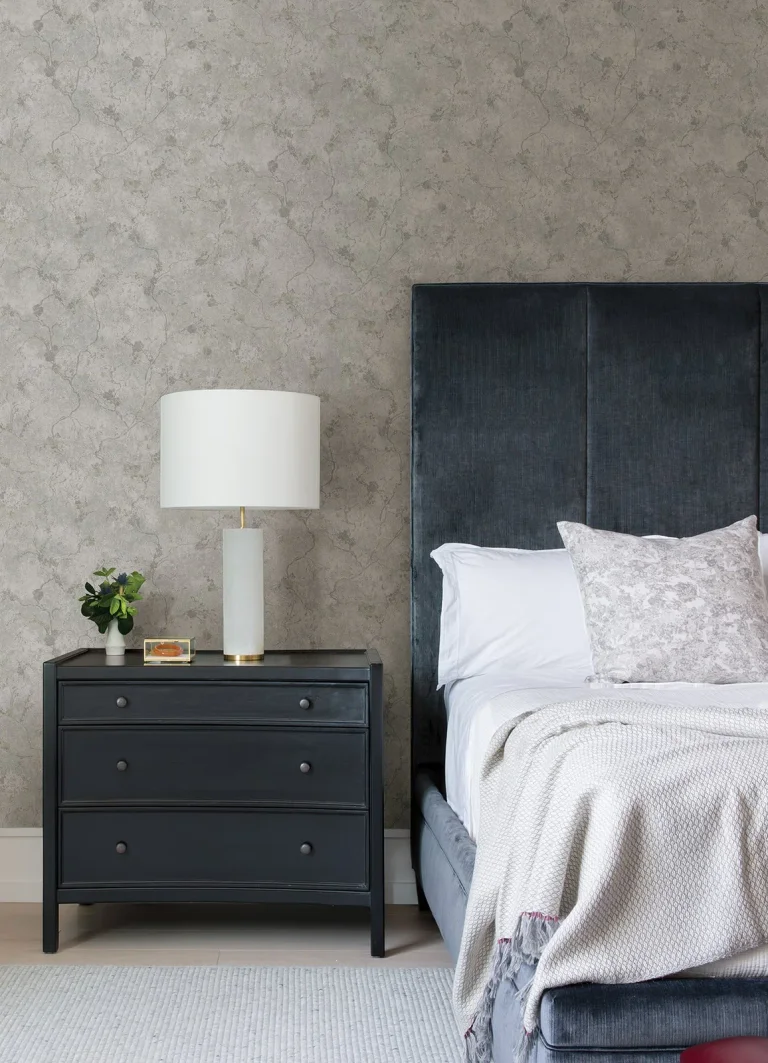 Mahina Floral Vine Wallpaper - Pewter — Ảnh 3
