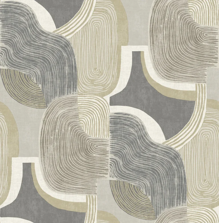 Hollace Geometric Wallpaper - Slate — Ảnh 2