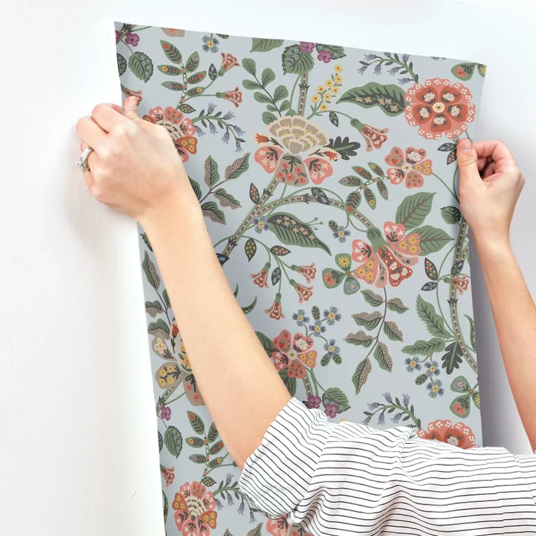 Rifle Paper Co. Gracie Wallpaper - Blue — Image 2