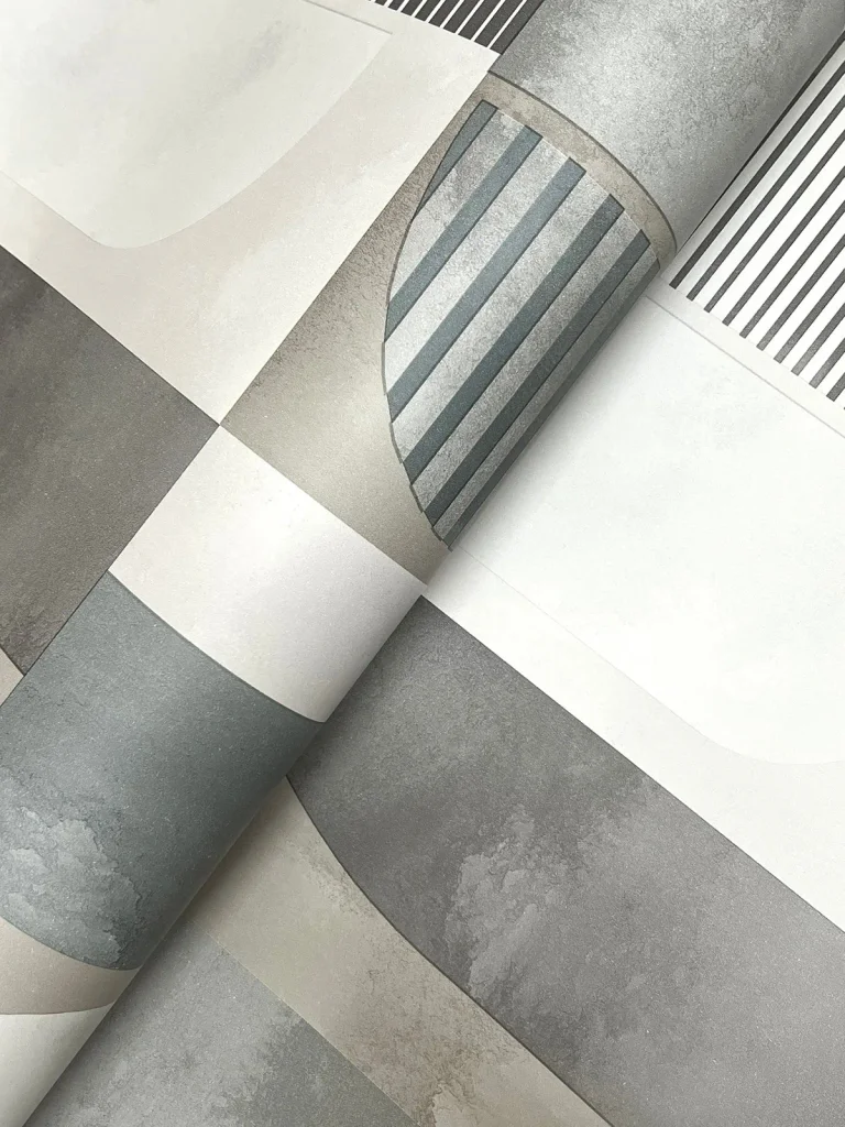 Otto Abstract Geometric Wallpaper - Taupe/Black — Ảnh 4