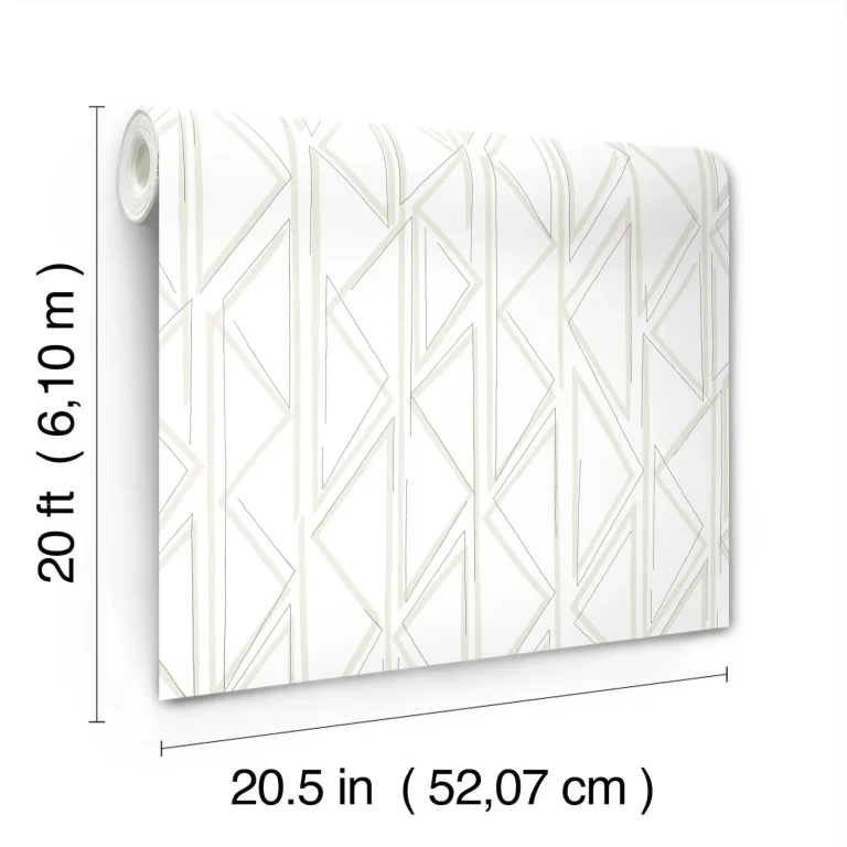 Magnolia Home Sideways Sketch Wallpaper - Beige — Ảnh 3