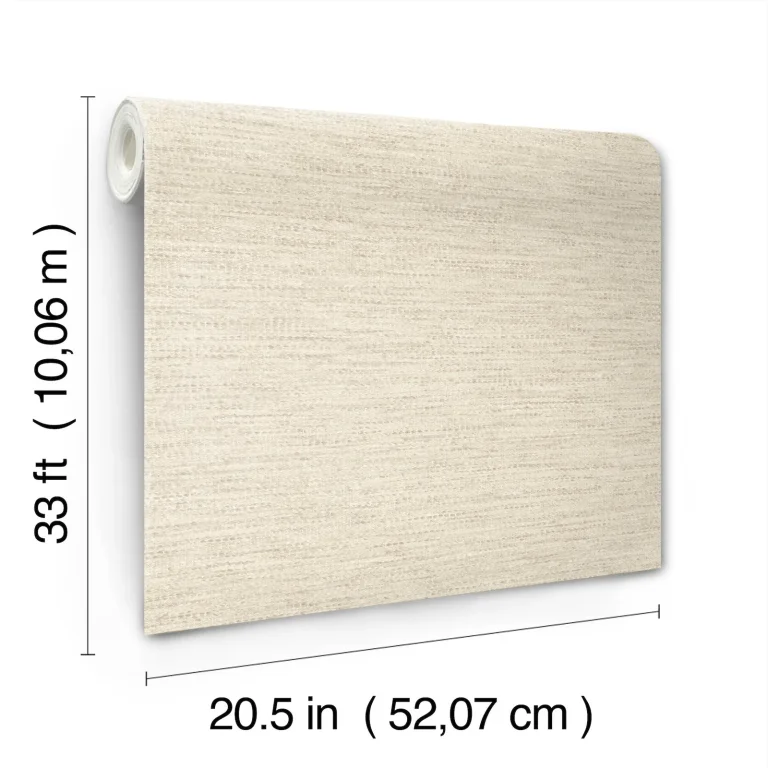 Chesapeake Wool Texture Wallpaper - Beige — Ảnh 4
