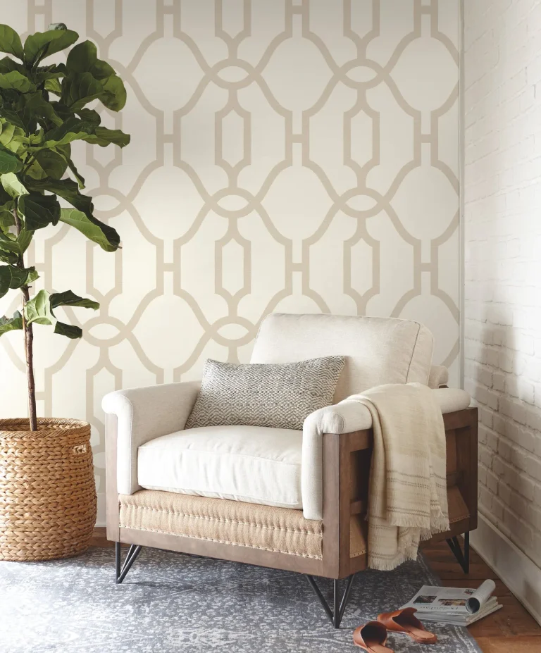 Magnolia Home Woven Trellis Wallpaper - Embossed Letter — Ảnh 2